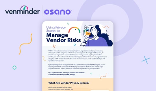 use privacy scores manage vendor risk